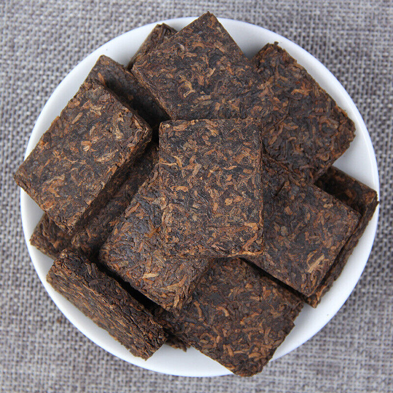HelloYoung Gongting Jin Zhuan Shu Puer Tea Palace Gold Brick Ripe Puer Mini Tea Brick