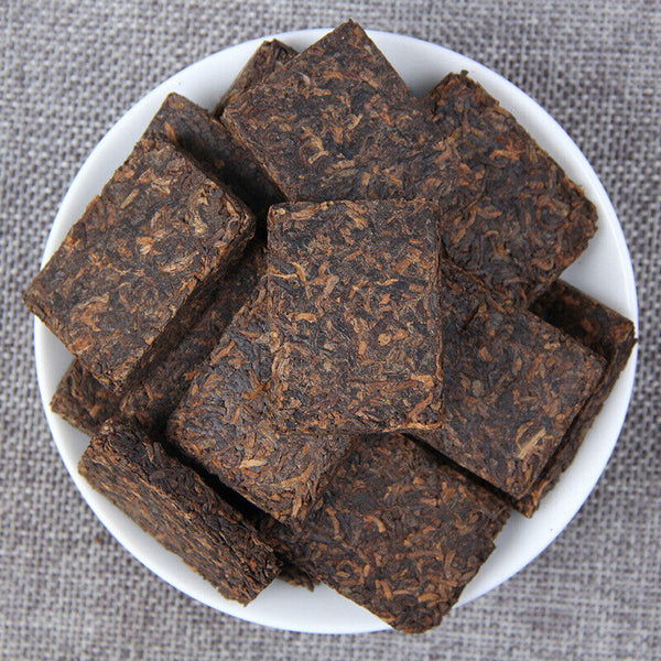 HelloYoung Gongting Jin Zhuan Shu Puer Tea Palace Gold Brick Ripe Puer Mini Tea Brick
