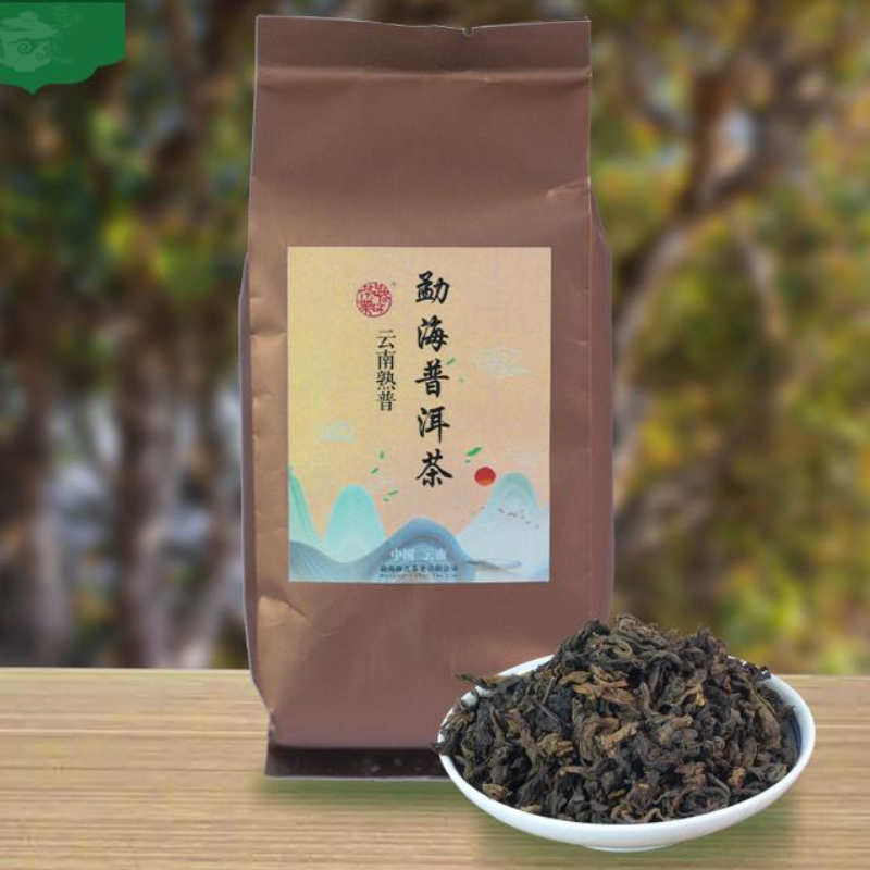100g Menghai Ripe Puerh Tea Bag Packaging Pu-erh Loose Leaf Tea Yunnan Pu'er Tea Secondary image