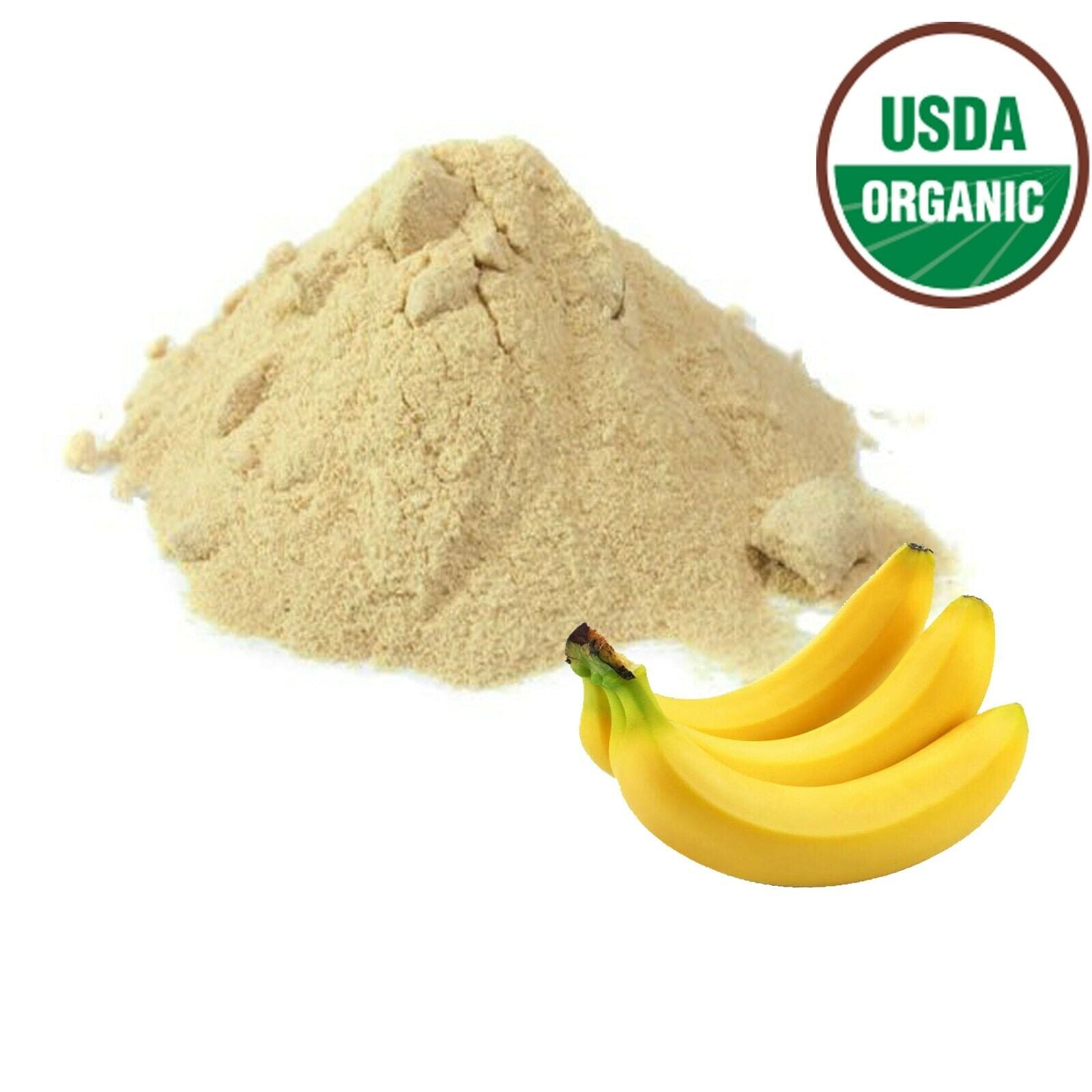Dried/Dehydrated Organic Banana Superfine Ground Powder 100% Pure Natural Ceylon Main image