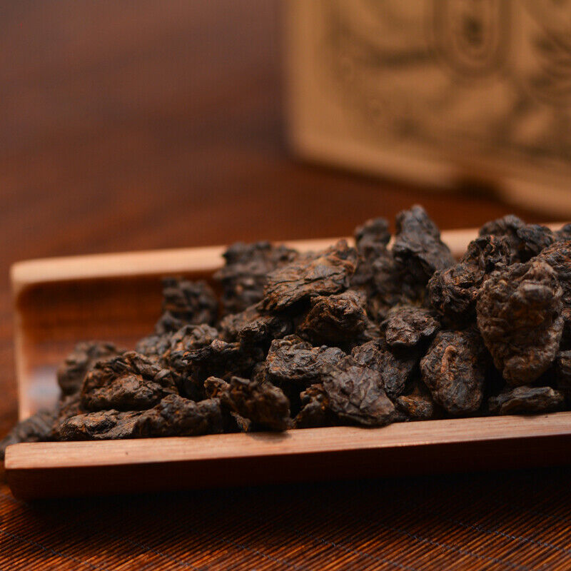 HelloYoung LAO CHA TOU * Haiwan Old Comrade Five-year Old Tea Head Puer Ripe Tea 200g
