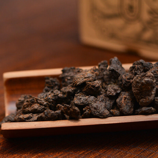 HelloYoung LAO CHA TOU * Haiwan Old Comrade Five-year Old Tea Head Puer Ripe Tea 200g
