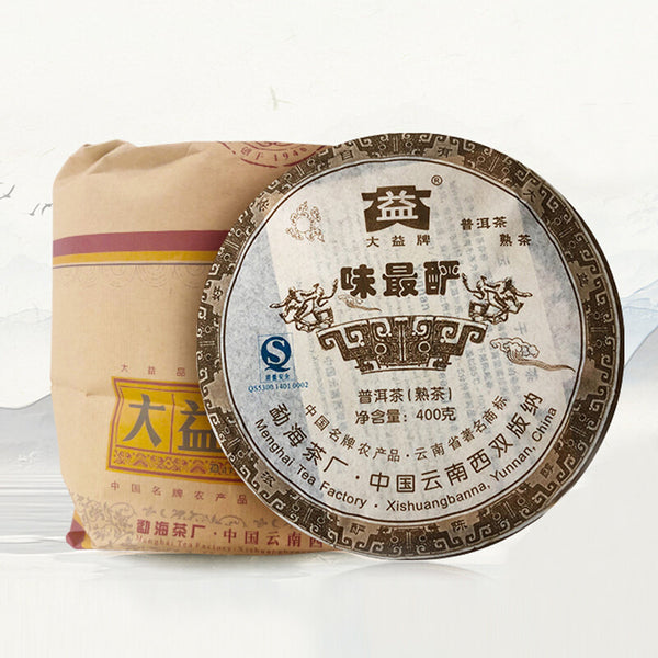 TemuTea 400g Ancient Tree Aged Pu Er Tea, Menghai Dayi Aged Pu-erh Tea