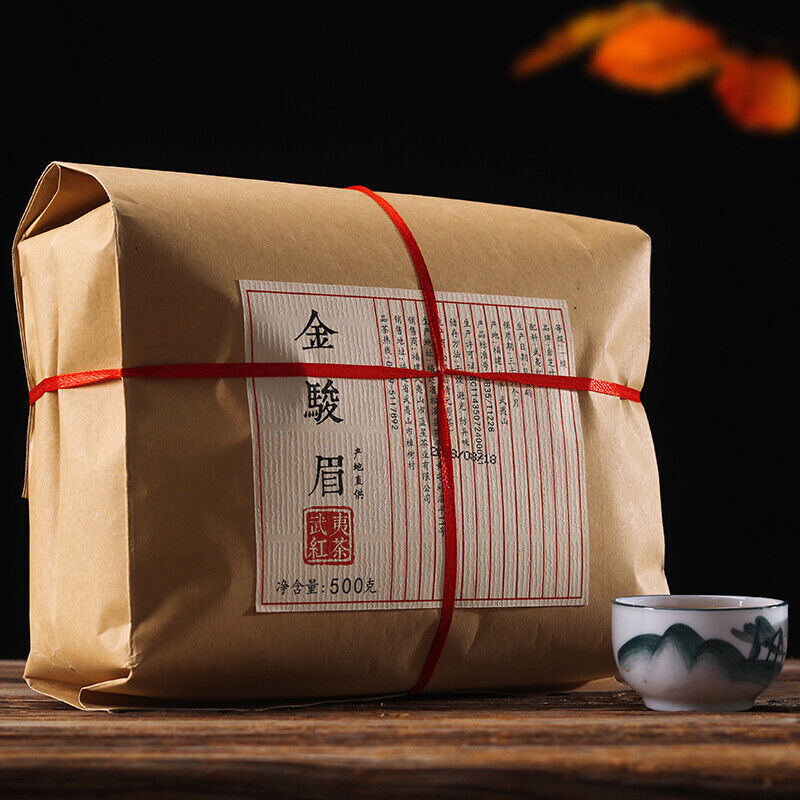 HelloYoung TeaOrganic Jin Jun Mei Golden Eyebrow Wuyi Black Tea 500g Jinjunmei Red Tea Junmee Secondary image