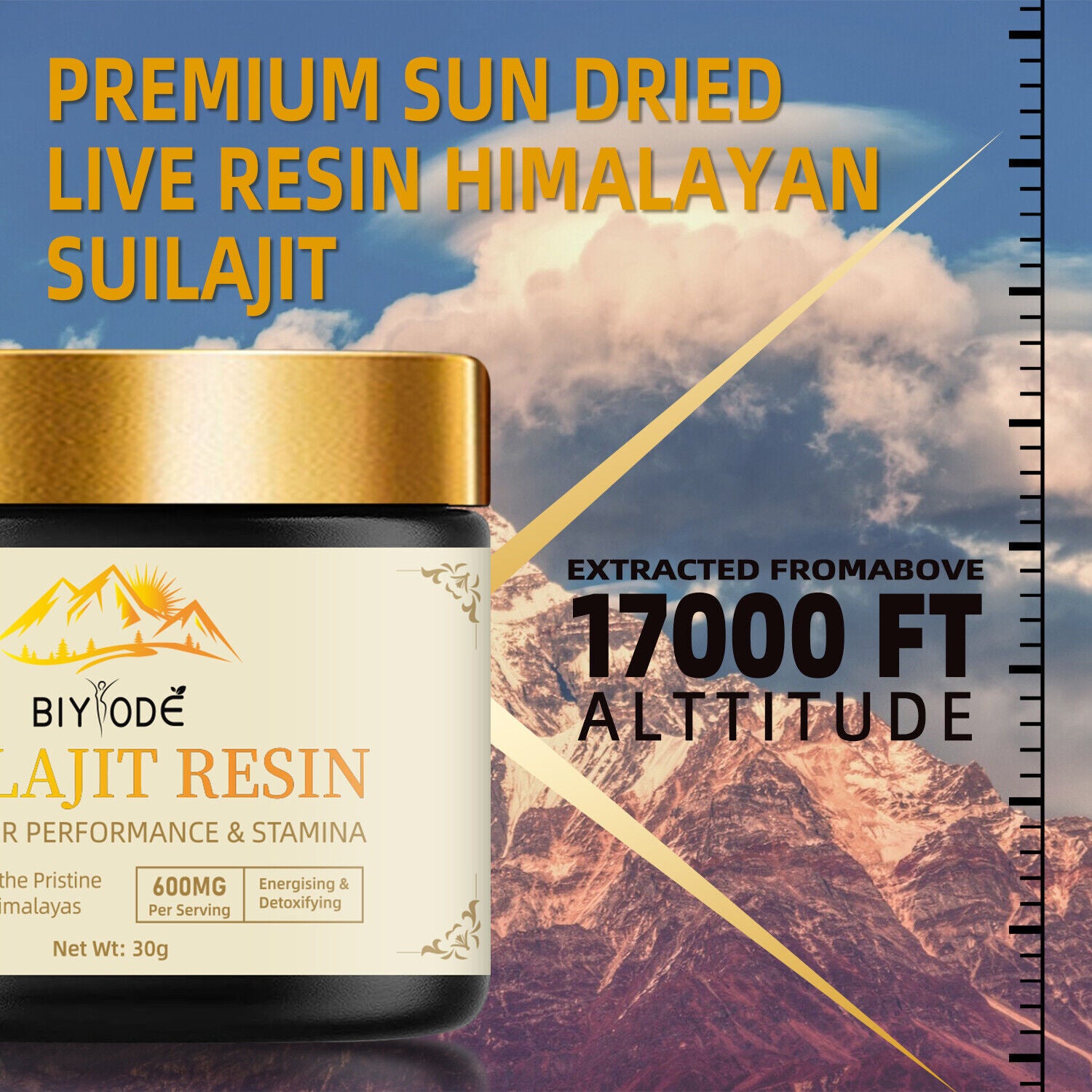 Himalaya 100% rein organisch, Shilajit, Weiches Harz, extrem potent, Fulvosäure