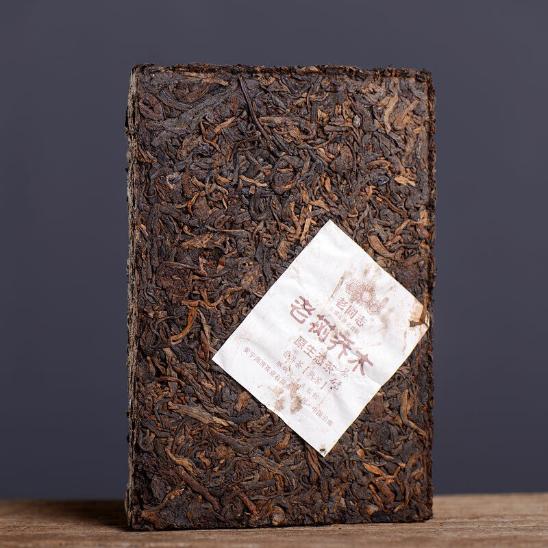 HelloYoung Haiwan Old Tree Tea Puer Tea "Lao Shu Qiao Mu" Pu-erh Ripe Pu Er Brick 250g
