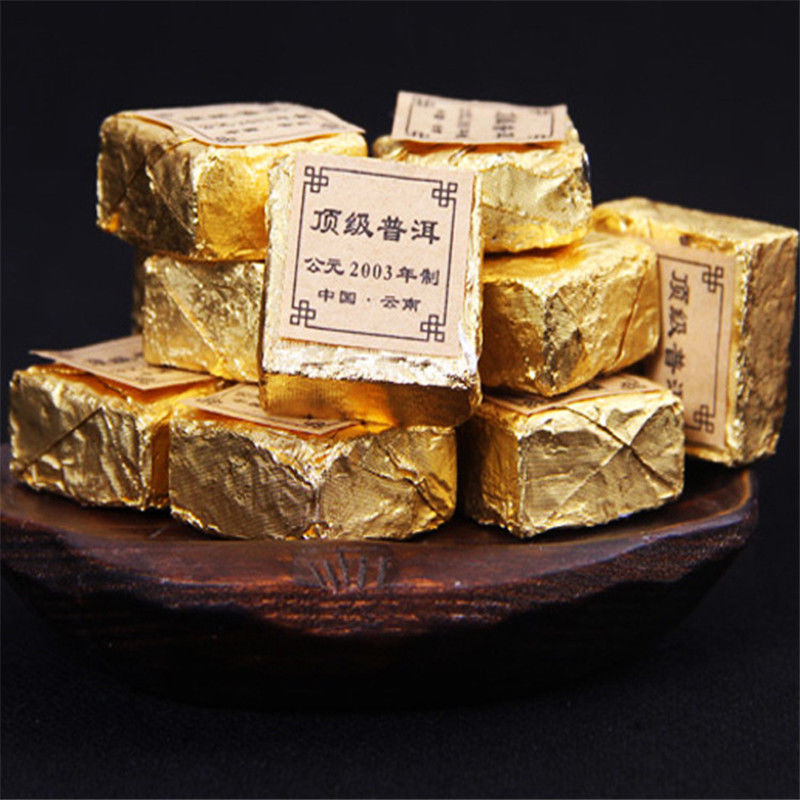 HelloYoung100g Puer tea health care pu er tea pu erh compressed pu'er brick organic Main image