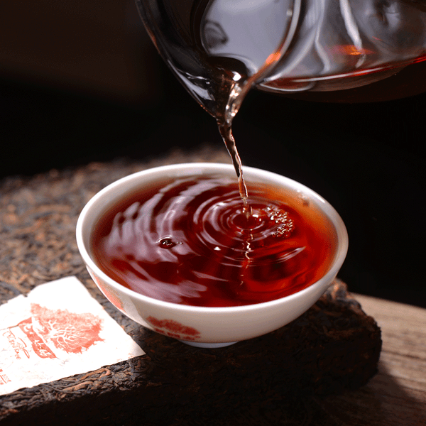 HelloYoung Haiwan Tea Menghai Old Tree Tea Brick Ripe Pu-erh Pu Er Tea 500g Box