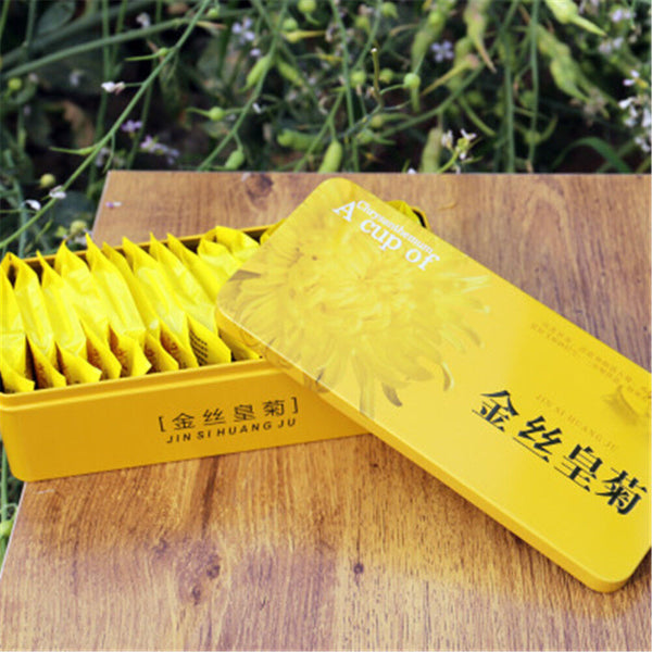 HelloYoung Gold Huang Ju Chrysanthemum Tea A Large Cup of Organic Herbal Tea 20pcs