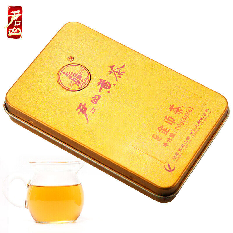 30g Box Hunan Junshan Huang Cha Jun Shan China Yellow Tea Mini Gold Coin Cake