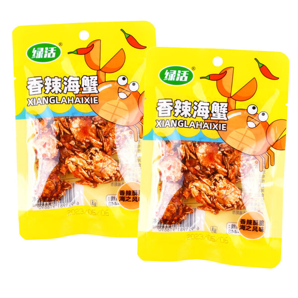 23g*10 bags Instant Seafood Spicy Baby crab 香辣海蟹香脆麻辣螃蟹即食海鲜零食