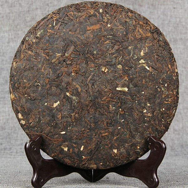 HelloYoung Qi Zi Bing Shu Puerh Tea Menghai Glutinous Rice Fragrant Ripe Puer Tea 357g