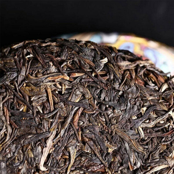 HelloYoung Haiwan Ox Zodiac Sheng Puer Tea Zi Rui Ben Ben Raw Puer Tea Souvenir 400g