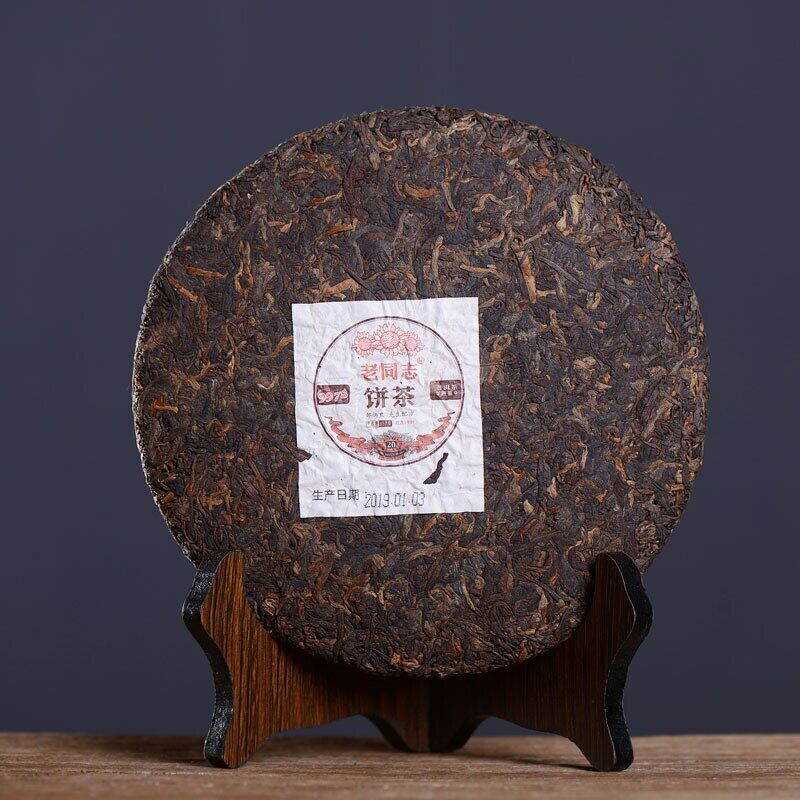 HelloYoung Old Comrade Haiwan Shu Puer Tea LaoTongZhi 9978 Batch 191 Ripe Puer 357g