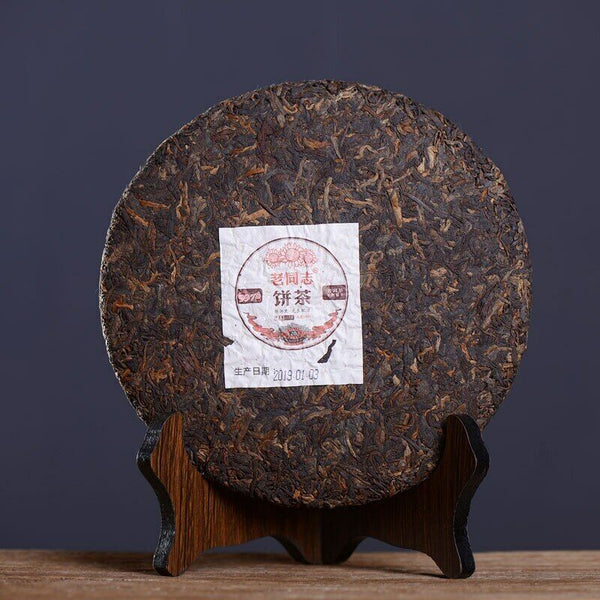 HelloYoung Old Comrade Haiwan Shu Puer Tea LaoTongZhi 9978 Batch 191 Ripe Puer 357g