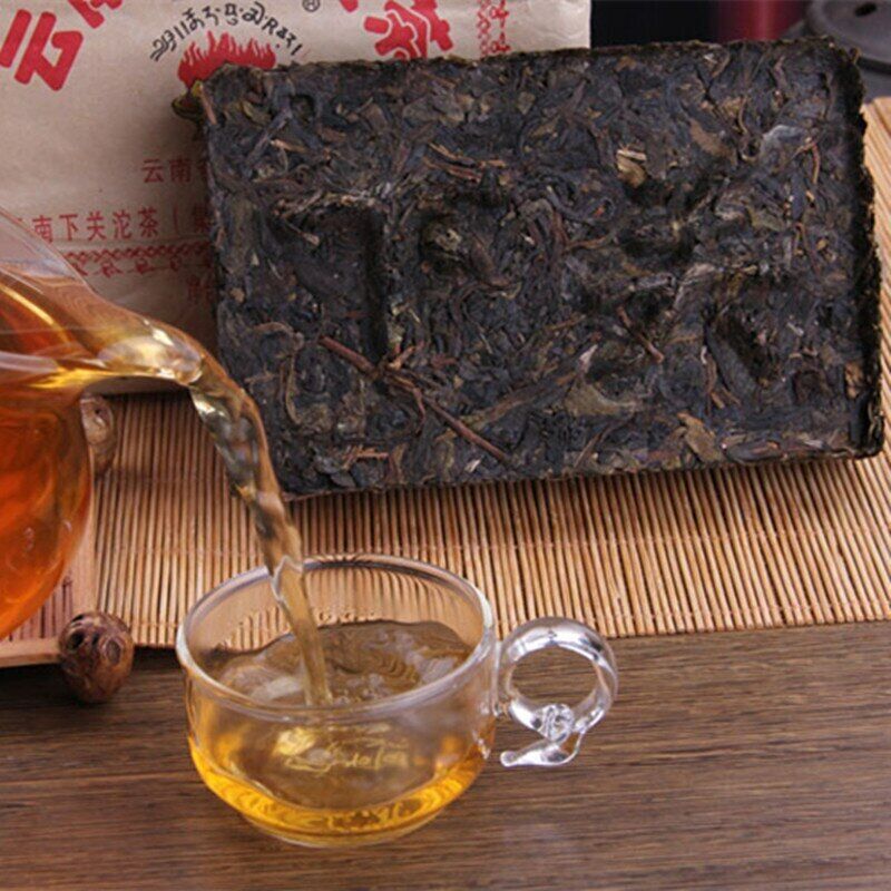 250g Puer Tea Brick Raw  Xiaguan Baoyan Pu-Erh Xia Guan Flame Tibetan Tea Secondary image