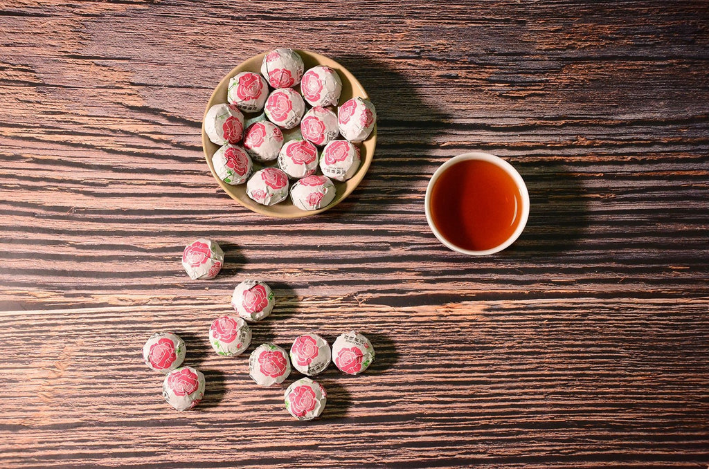 Yunnan Puer Tuo Red Rose Flower Flavor Mini Tuo Cha Ripe Pu'er Tea 500g