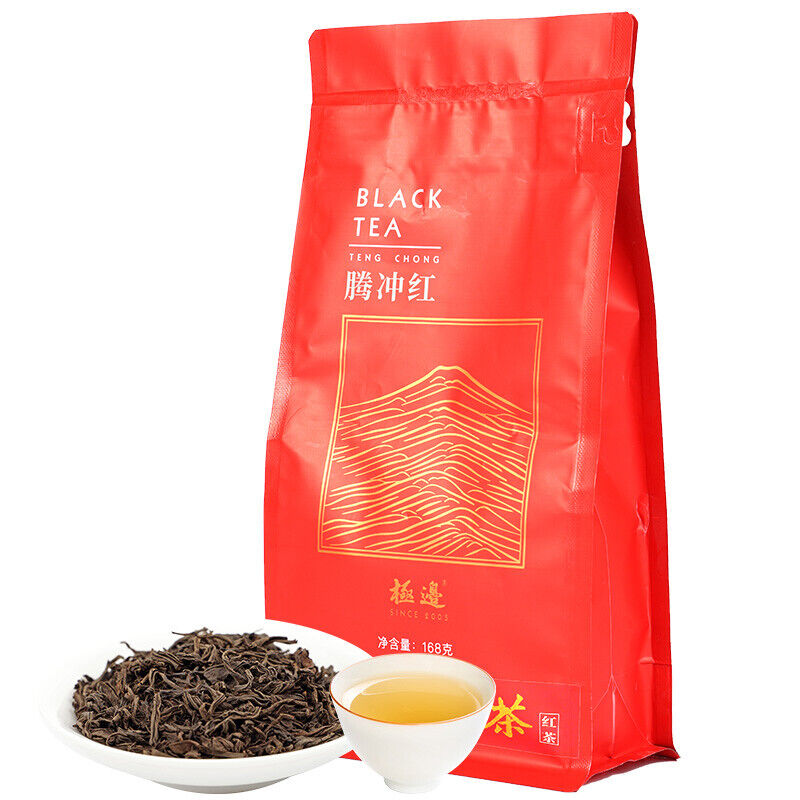 HelloYoung Yunnan TENG CHONG Black Tea Jibian High Mountain Tengchong Dianhong Red Tea 168g