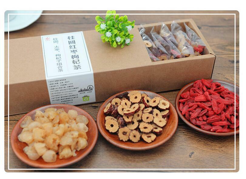 HelloYoung Tea Drink Dried Assorted Herbal Tea A Mixed  Longan+Jujube+Lycii Herbal Tea Bags Secondary image