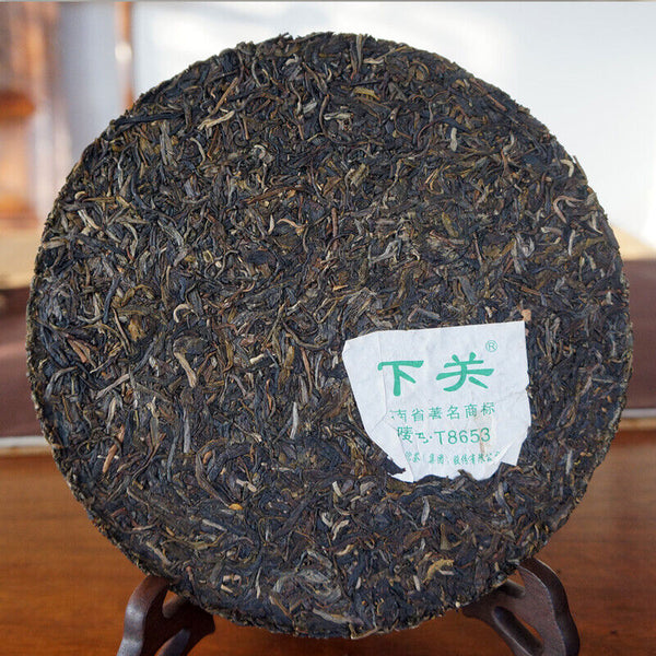 HelloYoung XIAGUAN Brand T8653 Discus Pu-erh Tea Cake 357g Raw Sheng Green Puer Tea