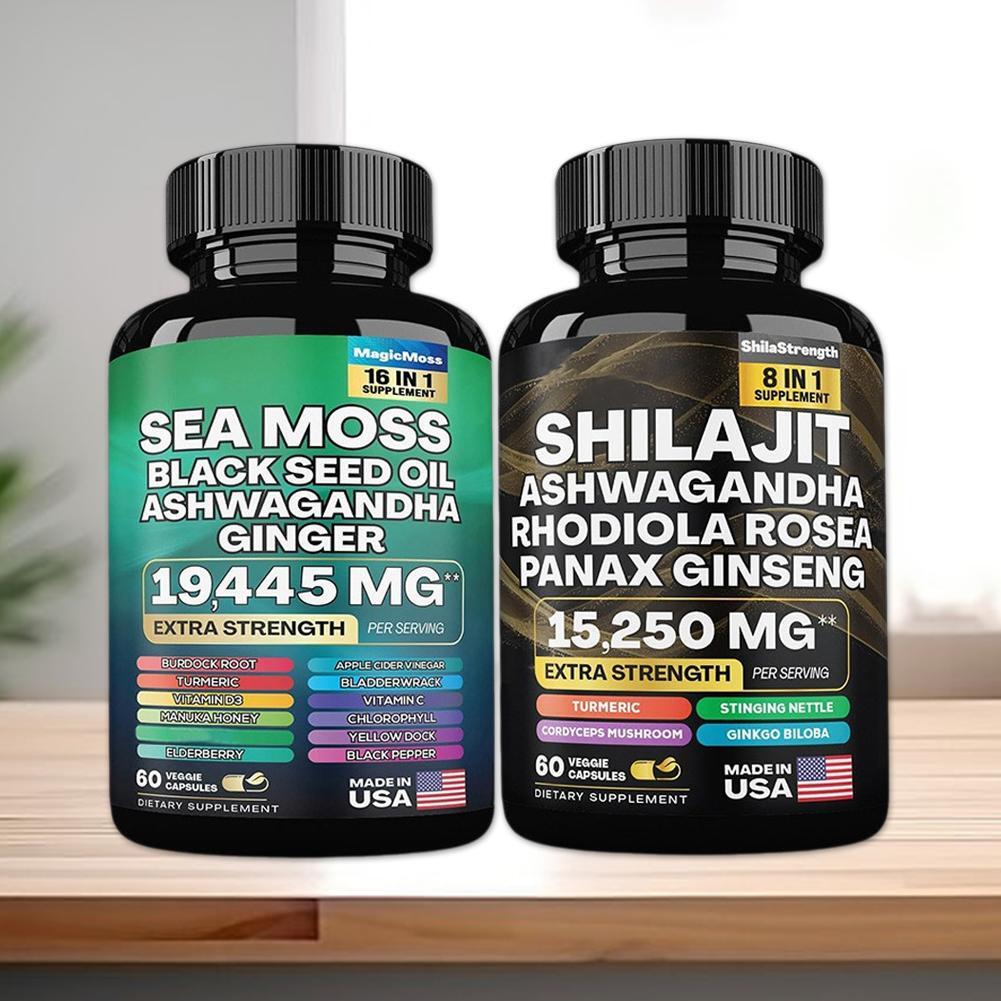 Shilajit Power Combo Dynamic Bundle - Sea Moss Multivitamin