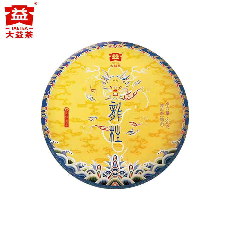 HelloYoung Dragon Pole * TAETEA Menghai Dayi Pu-erh Tea Ripe Puer Shu Cake 357g 2101