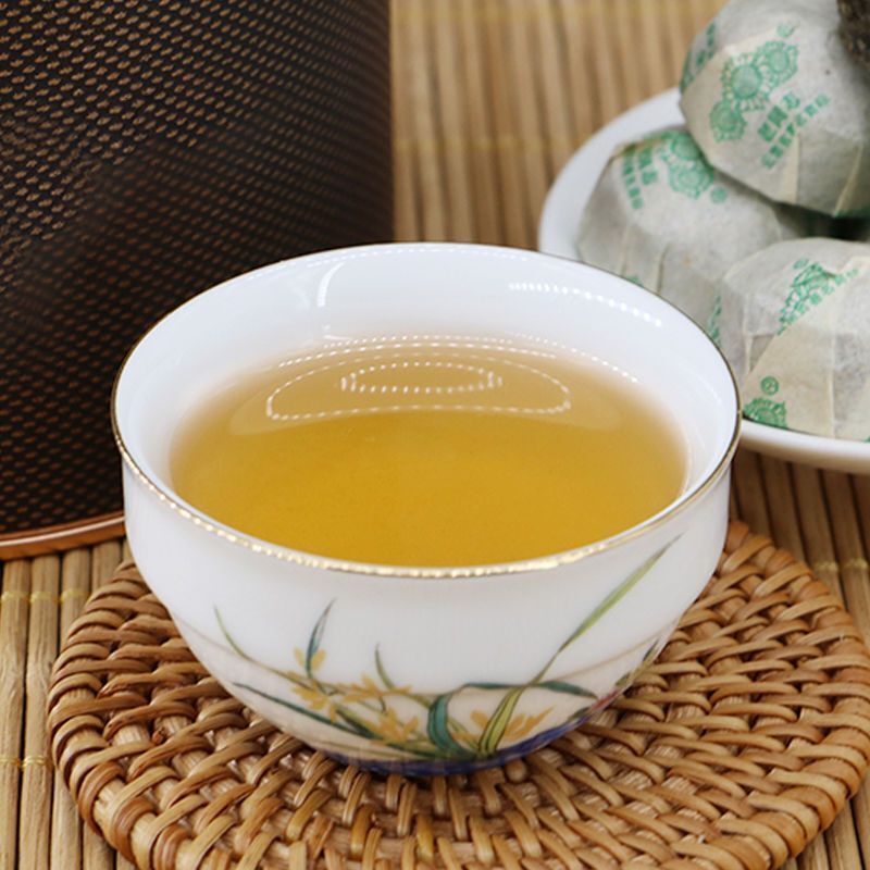 HelloYoung HAIWAN Old Comrade Qiao Mu Tuo Pu-erh Tea Tuo Raw Puer Mini Lao Tong Zhi