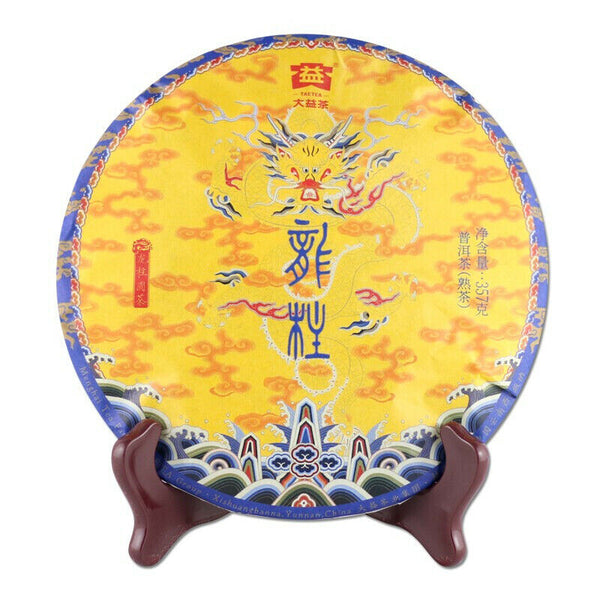 TemuTea 357g Ripe Puer Tea Cake Menghai Dayi Classical Pu-erh Tea