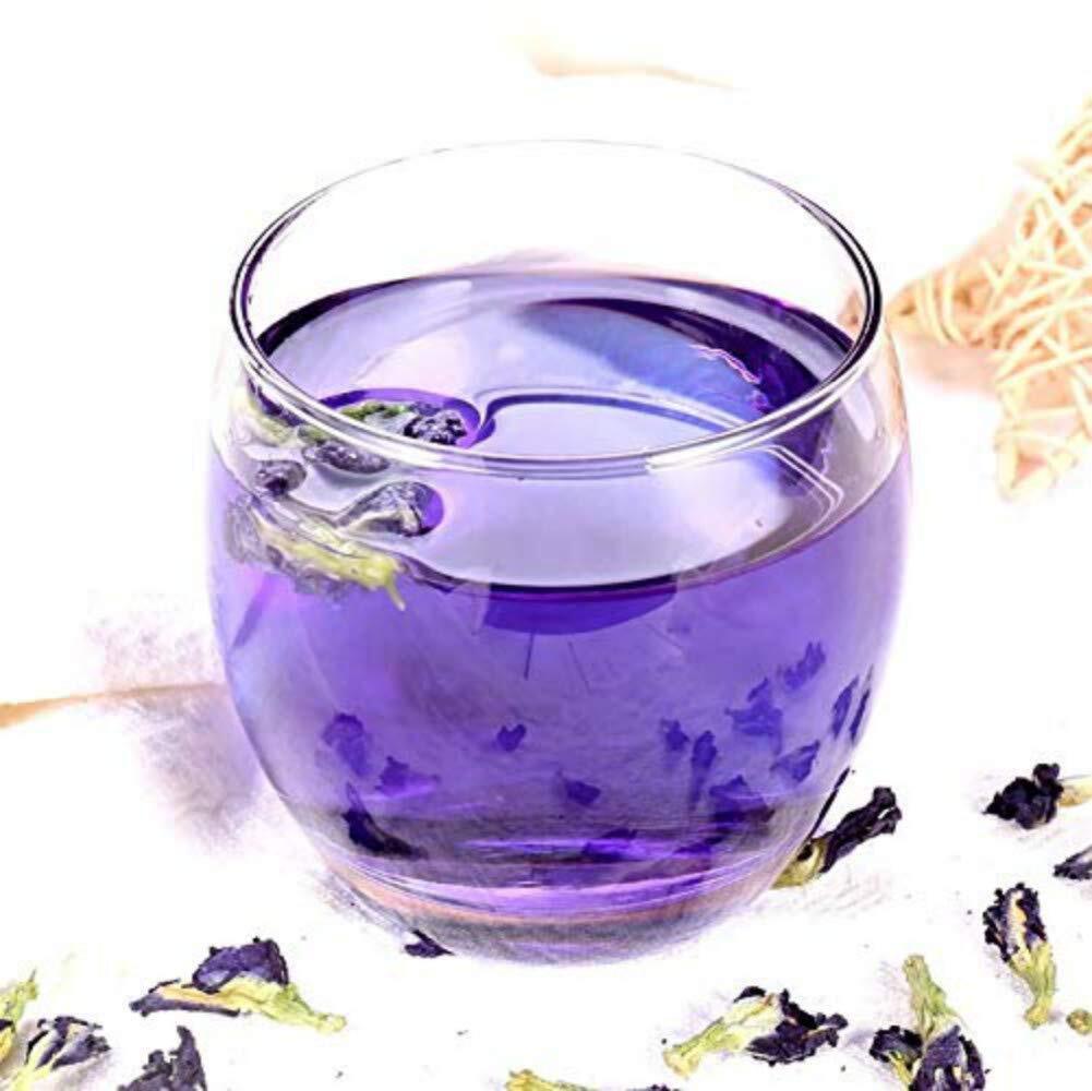 HelloYoung 250 Grams (8.8 Oz) Naturally Produced Blue Butterfly Pea Flowers Dried Flowers