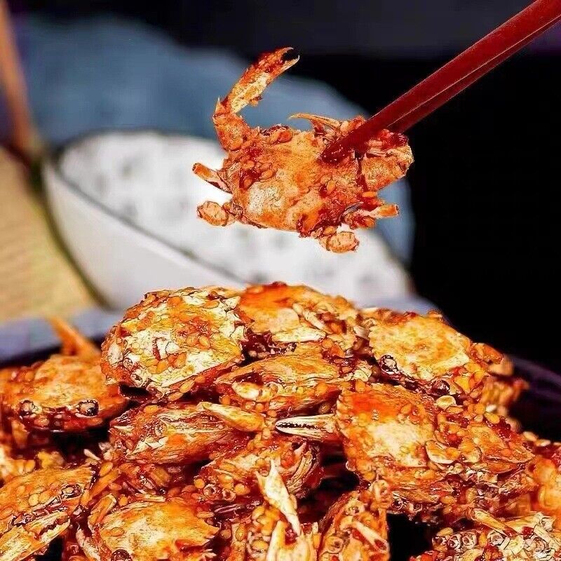 20 packs Spicy Baby Crab, Instant Seafood Snacks