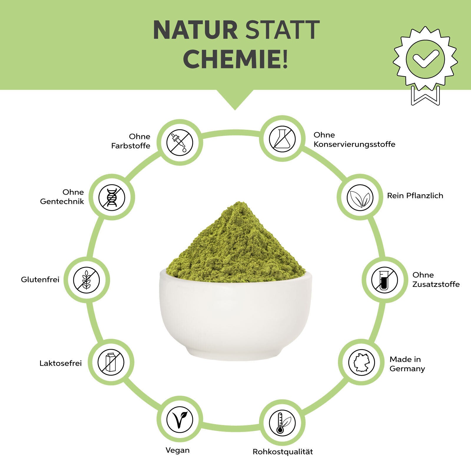 Bio Matcha Pulver Tee 50g | Premium Matchapulver | 100% ohne Zusätze | Grüntee