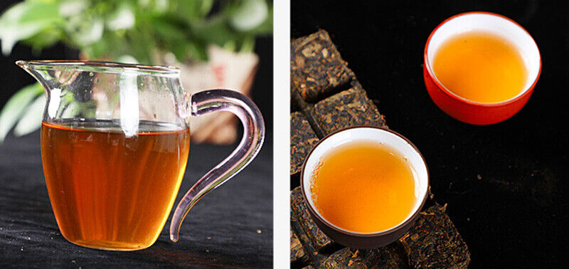 HelloYoung HE ZHUANG CHA China Anhua Baishaxi Instant Dark Tea Shortcut Brick Tea 450g