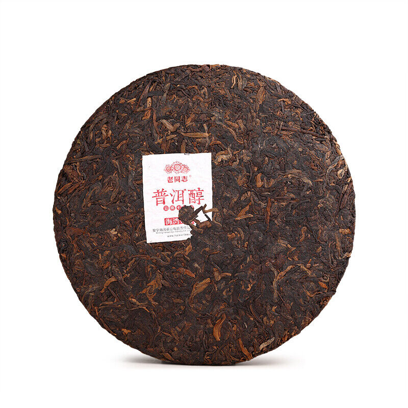 HelloYoung Puer Chun * Haiwan Tea Yunnan Chi Tse Beeng Cha Ripe Pu-erh Pu Er Tea 357g