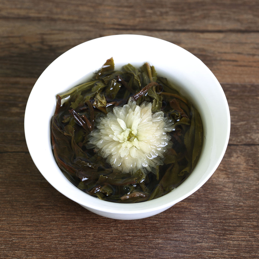 HelloYoung HELLOYOUNG 100g White Chrysanthemum Yunnan puer Pu'er Puerh Tea Raw Ball Tuo