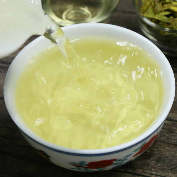 HelloYoung Longjing Chinese Green Tea Dragon Well Lung Ching Tea Xihu Long Jing 100g