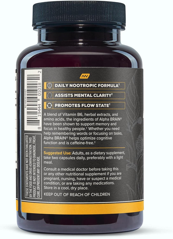 Onnit Alpha Brain Memory & Focus 60Capsules Exp 2026