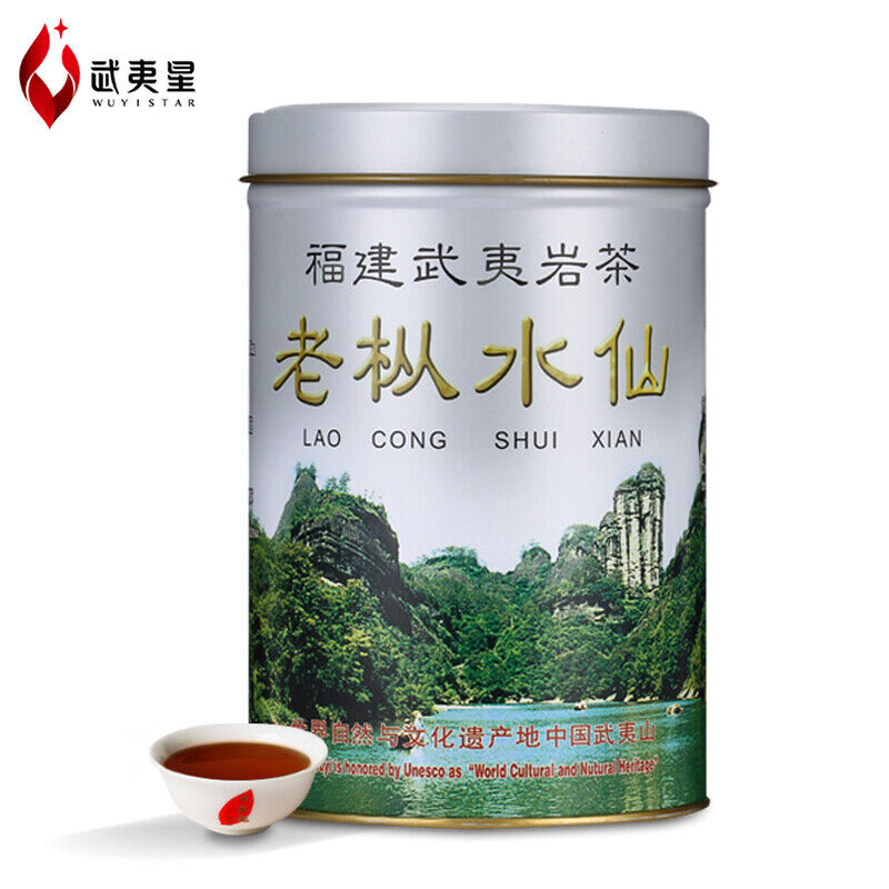 HelloYoung Wuyi Star Fujian Lao Cong Shui Xian Oolong Tea Shuixian WUYI YANCHA 125g Tin Secondary image