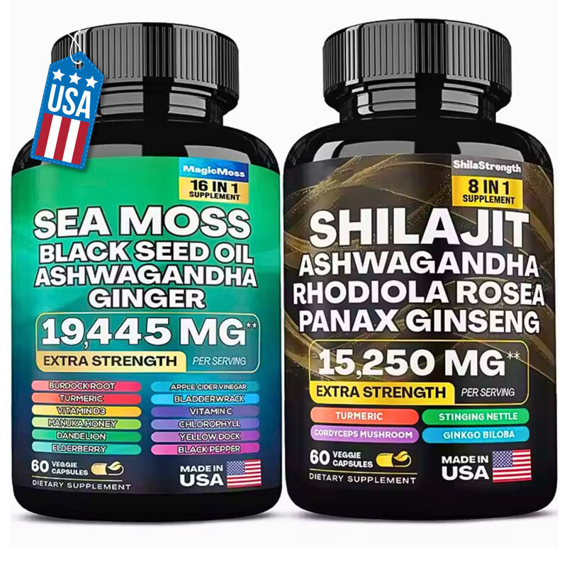 Dynamic Vitality Bundle Sea Moss Multivitamin & Shilajit Power Combo