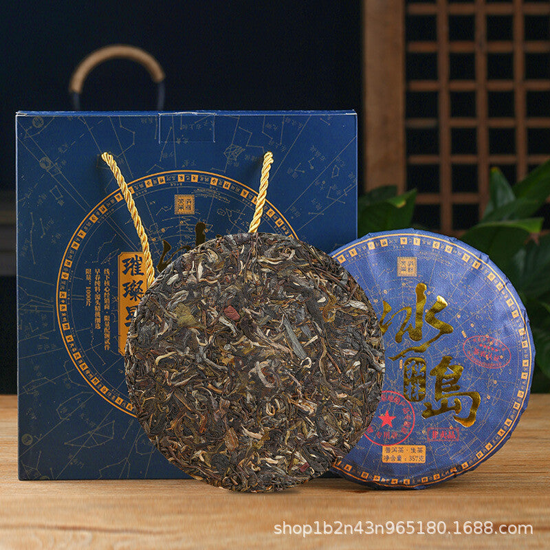 Bingdao Puerh Raw Tea Cake Yunnan Iceland Pu-erh Sheng Tea Pu'er Green Tea 357g