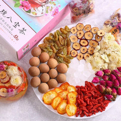 HelloYoung 15 Pcs Natural Babao Tea Includes Longan Rose Jujube Herbal Tea Beauty Skin 180g