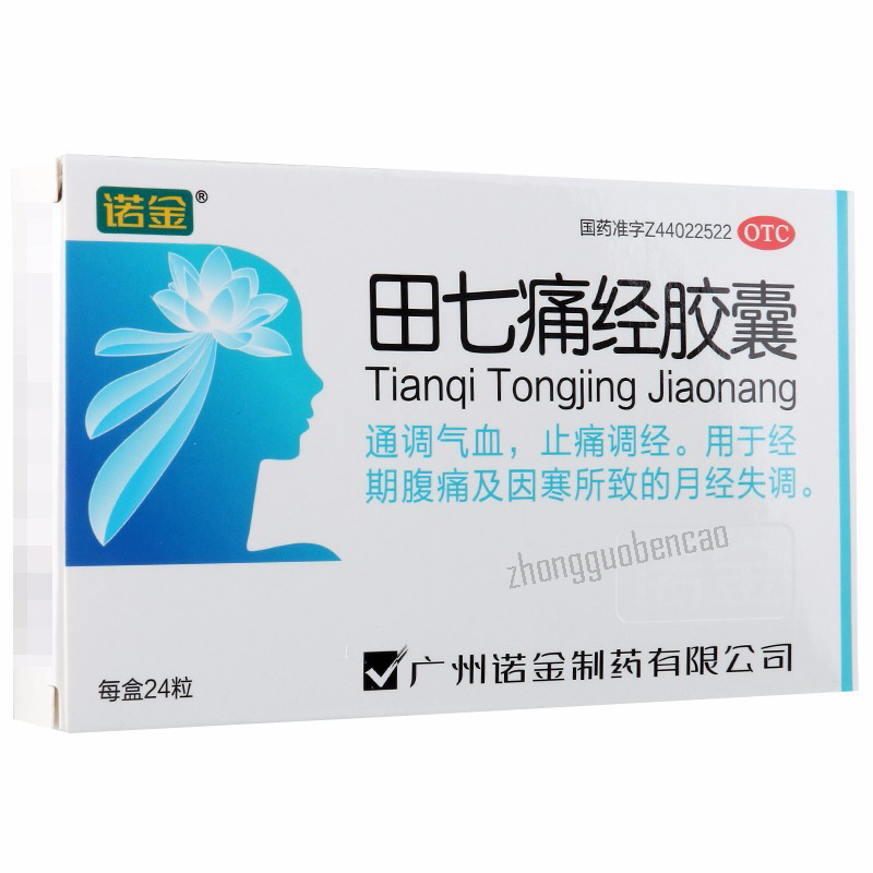 Nuojin Tianqi Tongjing Jiaonang 诺金田七痛经胶囊 Main image