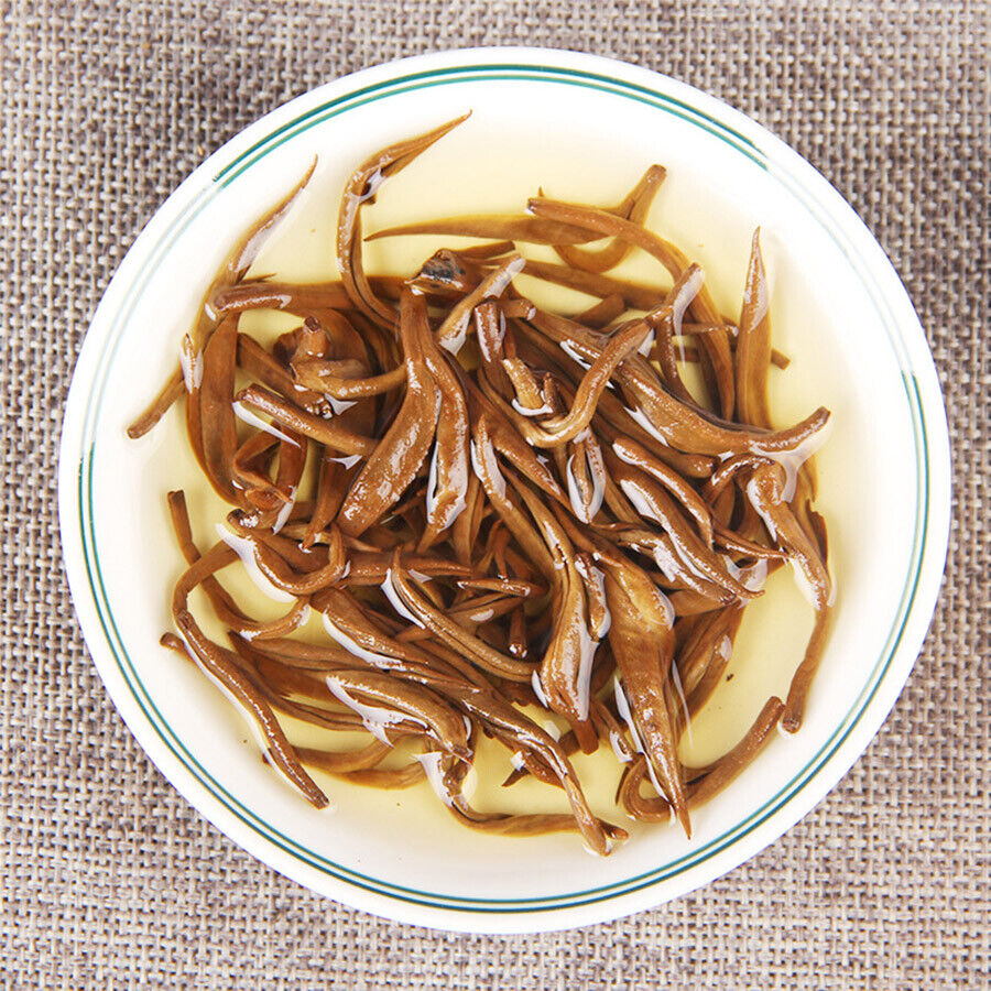 HelloYoung Yunnan Golden Dianhong Balck Tea Fengqing Dian Hong Huang Jin Luo Loose