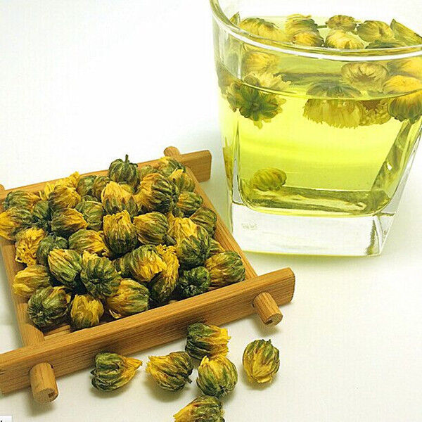 GOLDEN CHRYSANTHEMUM TEA FETAL FLOWERS SWEET BUD FLORAL AROMATIC 1 LB SALE Main image