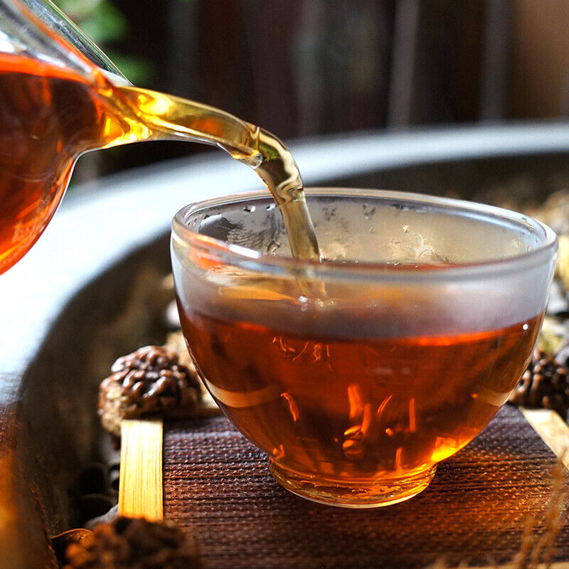 HelloYoung 357g Lao Tong Zhi 7978 Haiwan Old Comrade Puer Tea Cake Ripe Pu-erh Shu Tea
