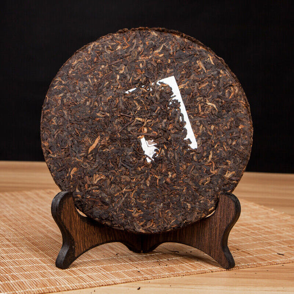 HelloYoung T8663 * Xia Guan Round Iron Cake Pu-erh Tea 357g Ripe Puer Shu Tea