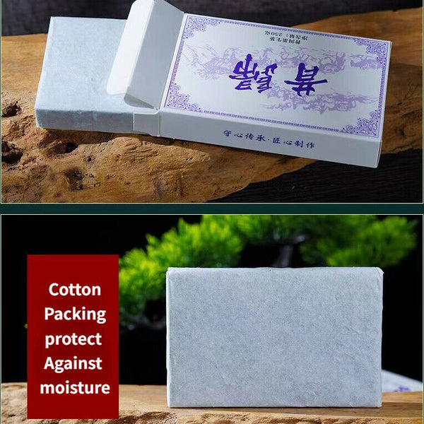 250g Pu-erh Raw Tea Brick Xigui Puerh Tea Yunnan Premium Organic Pu'er Green Tea
