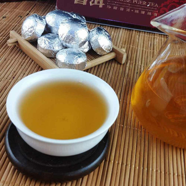 HelloYoung Tin Foil Packing Tuocha Raw Puer Tea 75g Yr Mini Shen Puerh Health Care Silver