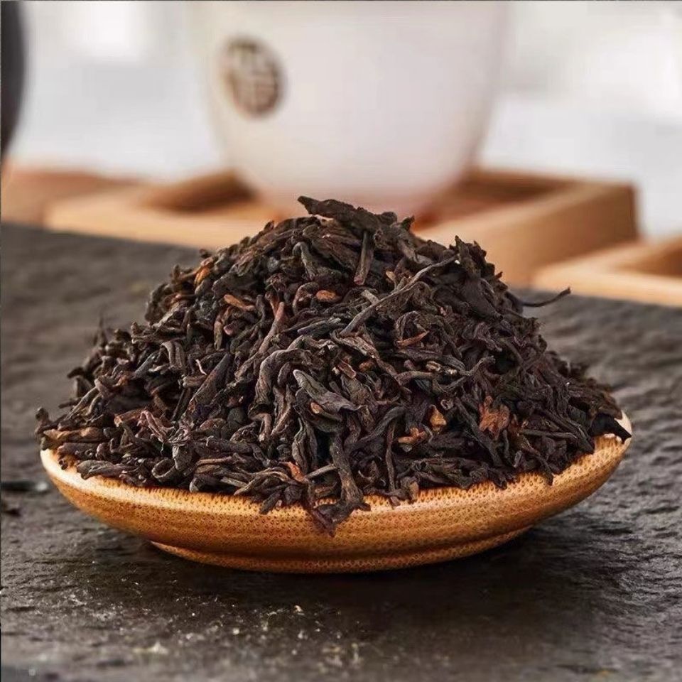 HelloYoung CHINA TEA 6166 Aged Wuzhou Dark Tea Liu Pao Hei Cha Liu Bao Black In Basket 250g
