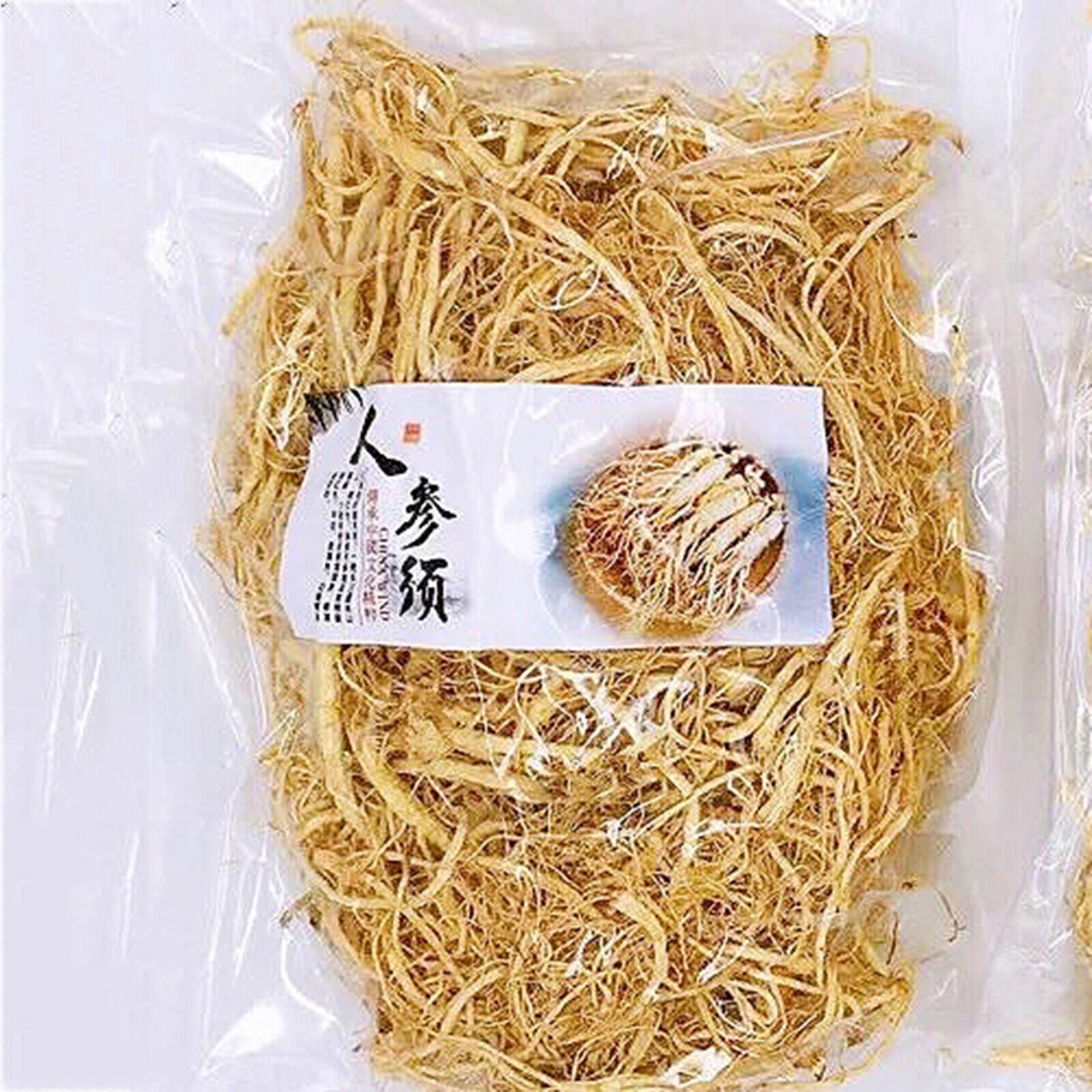 HelloYoung 250g Ginseng Root Naturally Dried Ginseng Top Healthy Herbal Tea人参须 白参须 散装生晒参须 Secondary image