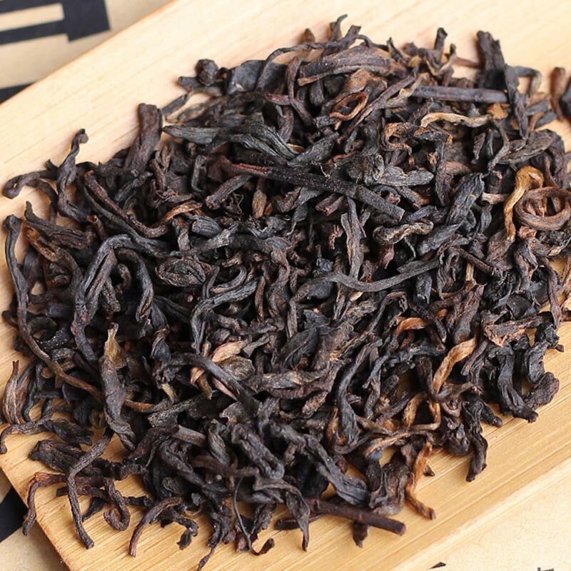 HelloYoung Lao Tong Zhi Third Grade Ripe Puer Loose Tea Haiwan Shou Puerh Tea 500g